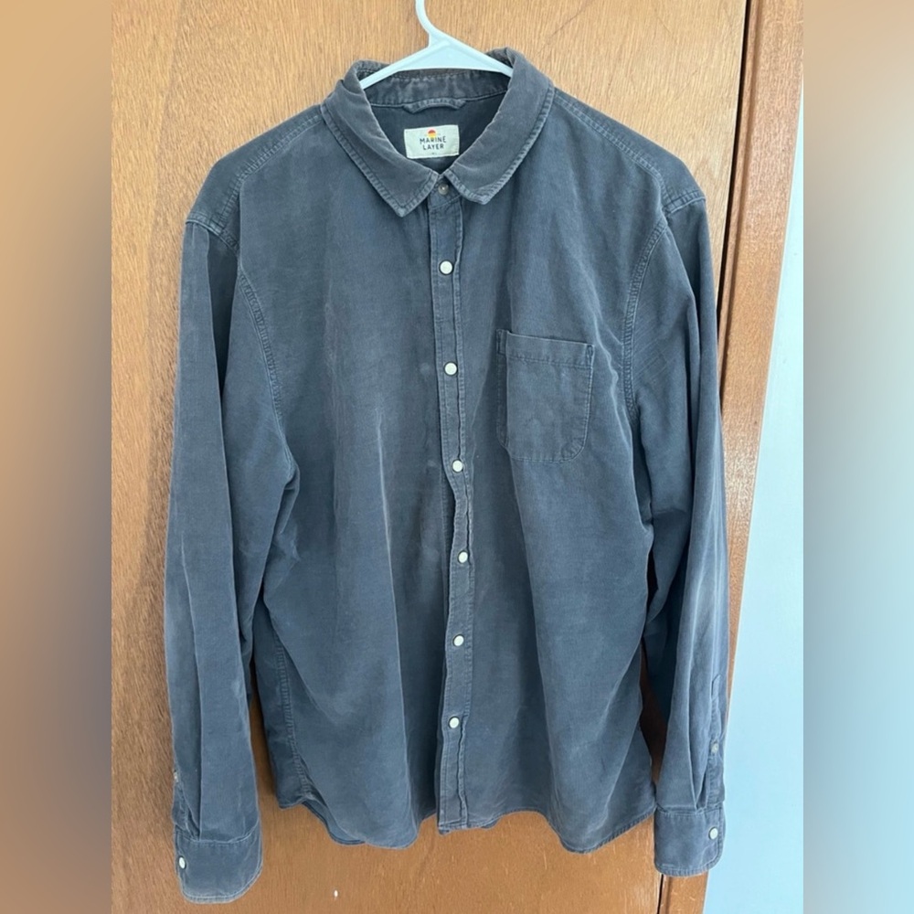 Marine Layer Men's Faded Corduroy Shirt Jacket